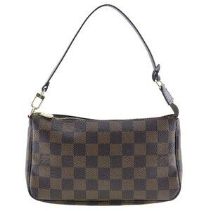LOUIS VUITTON Brown Damier Canvas Pouch